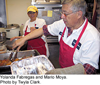 Mario and Yolanda in the Kitchen.  Photo by Twyla Clark.