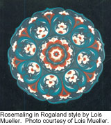 Rosemaling in Rogaland style by Lois Mueller.